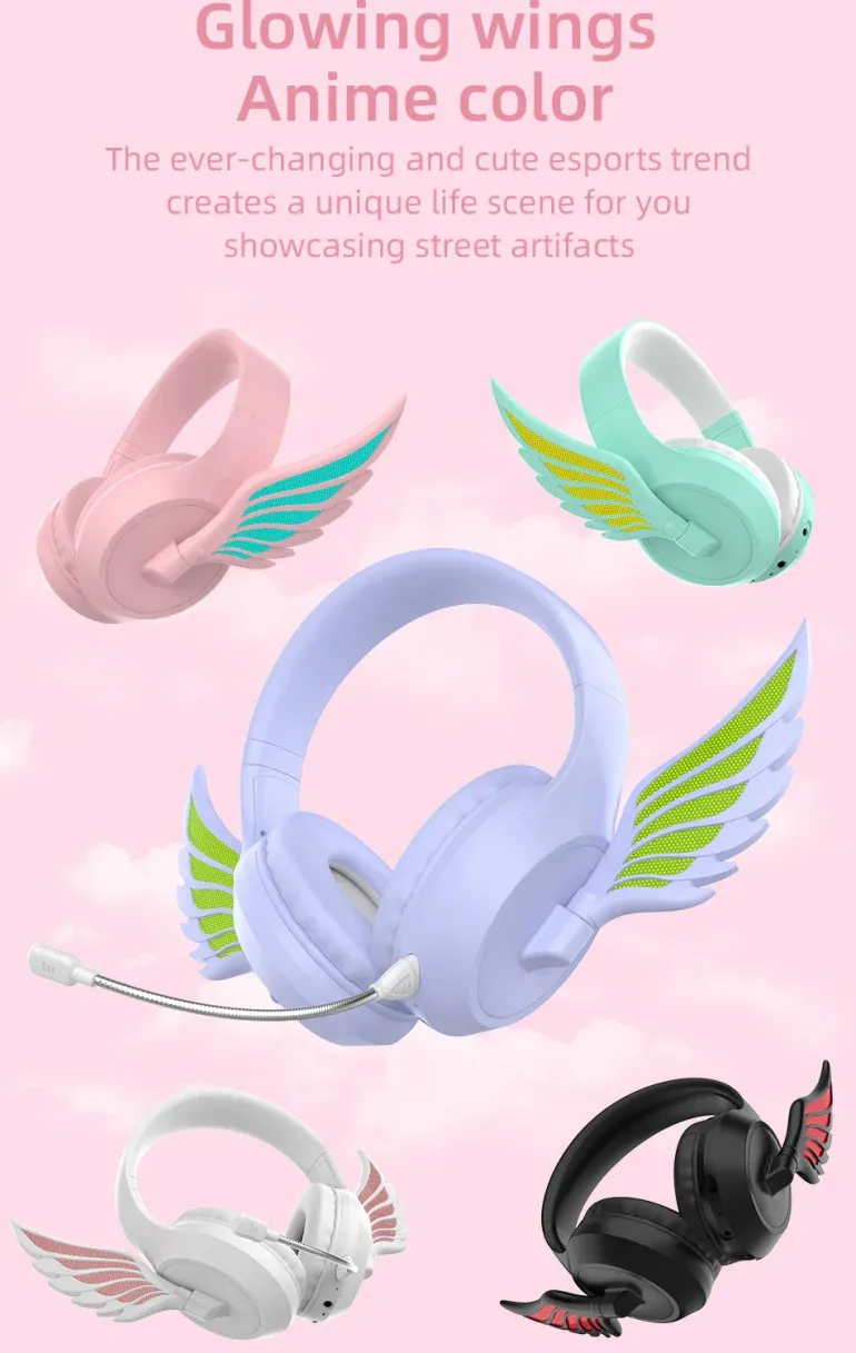Winged LED Wireless Headphones