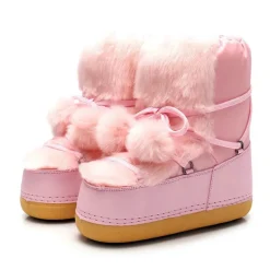 Winter Pom Pom Snow Boots