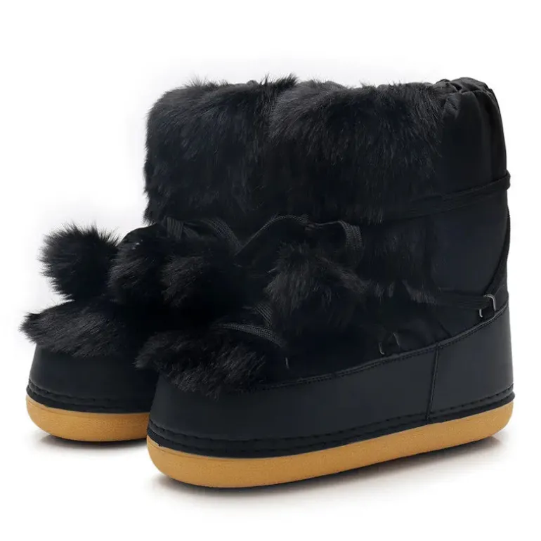 Winter Pom Pom Snow Boots