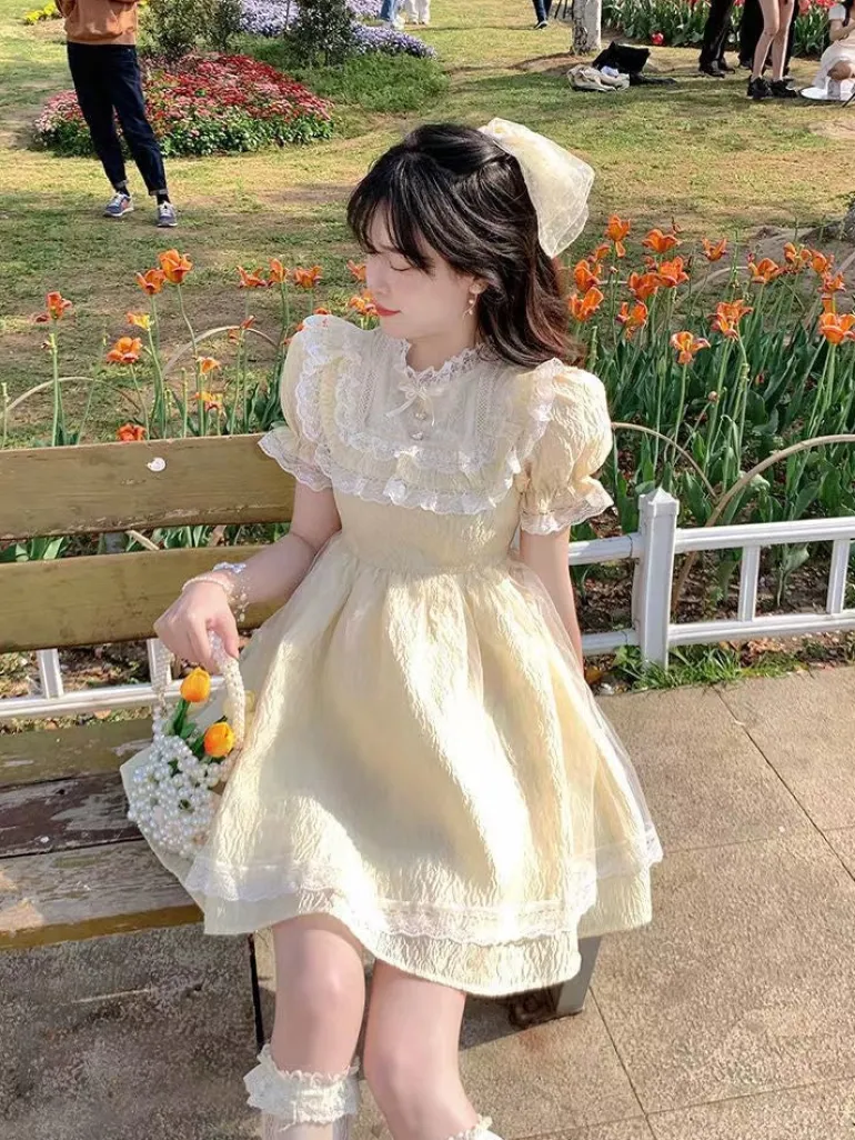 Yellow Sweetheart Dress