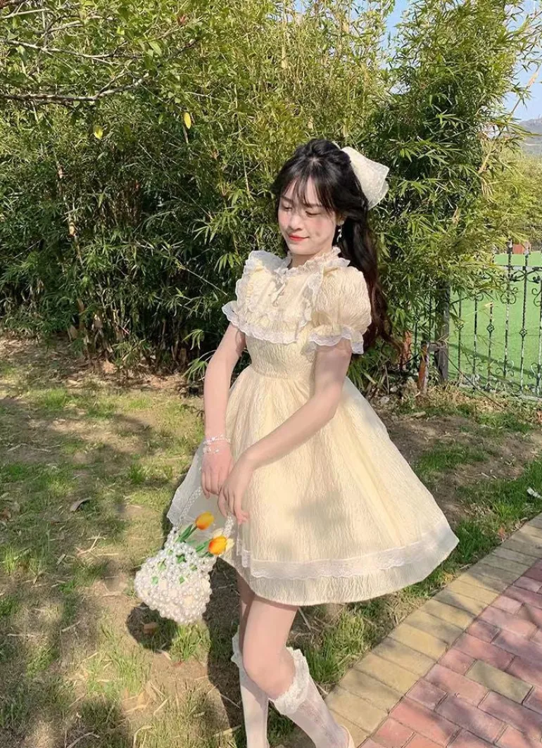 Yellow Sweetheart Dress