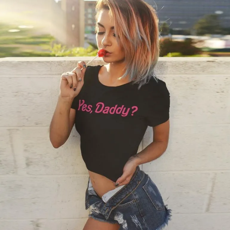 Yes Daddy Crop Top