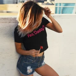 Yes Daddy Crop Top