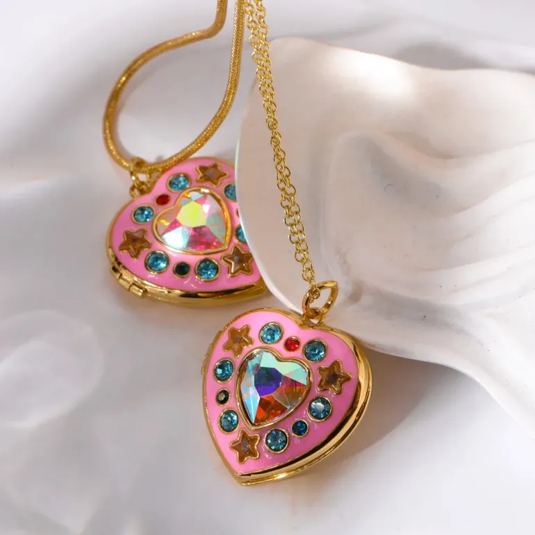 Y2K Charm Locket Necklace