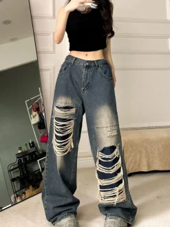 Y2K Destroyed Oversized Jeans