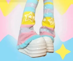 Y2K Star Pastel Leg Warmers