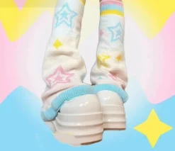 Y2K Star Pastel Leg Warmers
